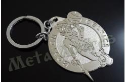 China Imiation Hard Enamel Logo Metal Key Rings For Men , Engraved Metal Keychains supplier
