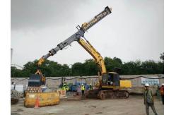 China 1.2m3 Bucket Capacity Clamshell Telescopic Arm Recommended For Excavators ≥36t supplier