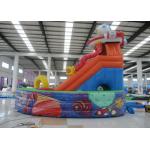Space Theme Commercial Inflatable Water Slides Digital Printing High Slide Jumping Castle