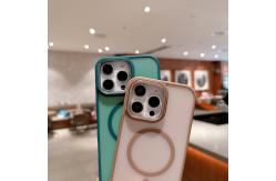 China Magsafe Magnetic Phone Case Translucent Hard PC Soft Slim Shockproof supplier