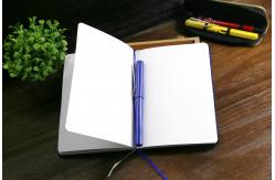 China Purple Velvet Cover Personal Journal Notebook , Middle Size Custom Pocket Notebooks supplier