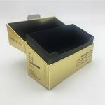Custom Printed Handmade Luxury Gold Simple Flip Skincare Empty Paperboard Rigid Boxes