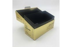 China Custom Printed Handmade Luxury Gold Simple Flip Skincare Empty Paperboard Rigid Boxes supplier