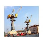 Four Link Pedestal 5t Portal Jib Crane Rail Mobile Harbour Material Handling for sale