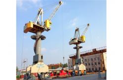 China Four Link Pedestal 5t Portal Jib Crane Rail Mobile Harbour Material Handling supplier
