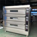 Roti Mini Commercial Baking Oven 3 Deck 9 Tray Gas Oven Pizza Bread Baking for sale