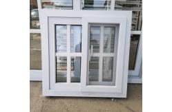 China Plastic Frame Sliding UPVC Glass Window Double Glazed For Hotels supplier