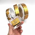 Aluminium Gold Foil Self Adhesive Sticker Perfume Sticker Label Foil Stamped for sale