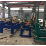 Log cutting Vertical Band Saw Machine with hydraulic log loading Arm