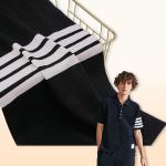 Skin-Friendly Pure Cotton And Linen Sweat Absorbent Striped Material Fabric For Casual Shirt for sale