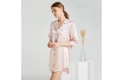 China 22mm Silk Pajamas Long Sleeve Pure Silk Sleepwear Pajama Set supplier