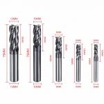 Metric CNC Milling Cutter Tungsten 4 Flutes Carbide Rotary Bits Tool for sale