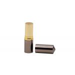 Silver Grey Aluminum Lip Balm Tubes 3.5g Pointed Lipstick Container for sale