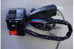 China Russia Motorcycle Handlebar Toggle Switch , Black 7/8 Inch Handlebar Mounted Switch supplier