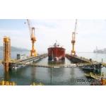 Marine Floating Shipyard Port Crane For Ship Repair Rust Removal Painting for sale