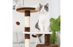China 112cm Sisal Short Plush Climbing Cat Tree Tower supplier