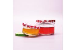China Personalized Custom Clear Frosted Freezing Glass Jar Honey For Jam Honey supplier