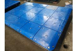 China Customized UHMW - PE Face Pads For Impingement Bolt Mounting supplier