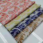 Leaf Pattern Rayon Poplin Printed Woven Fabrics 142cm Width Anti Bacteria