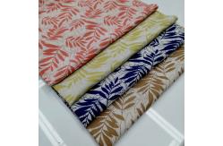 China Leaf Pattern Rayon Poplin Printed Woven Fabrics 142cm Width Anti Bacteria supplier