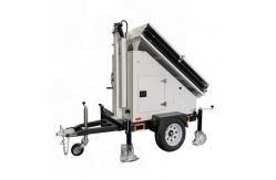 China OEM Mobile Solar Power Systems Trailer With 6m Manual Mast High Durability supplier