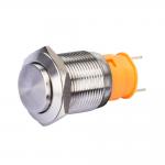 19mm High Head Push Button Switch Led Illuminated Stainless 20A 24v Dustproof for sale