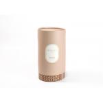 Handmade Empty Eco Friendly Candle Boxes , Rigid Cylinder Round Cardboard Gift Box for sale