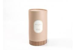 China Handmade Empty Eco Friendly Candle Boxes , Rigid Cylinder Round Cardboard Gift Box supplier