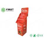 Recycled Paper Custom Corrugated Cardboard Display Stands With High Quality Printing for sale