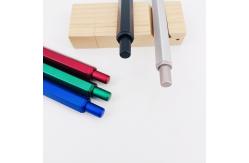 China Classic Design Retractable Ball Pen Hexagonal Barrel Aluminum Press Ballpoint Pen supplier