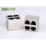 KRJ-5921S8P8C2X2NL Shielded Ethernet Rj45 Jack Stack Mj Assy 8pos 2x2 Cat5 for sale