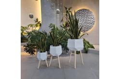 China Easily Cleaned Fiber Clay Planter For Indoor And Outdoor Individuality supplier
