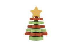 China Christmas Silicone Star Stacker BPA Free Eco Friendly For Child Education supplier