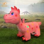 Animatronic Dinosaur Ride for Parent and Kids Together Coin Operated Dino Animal Car for sale