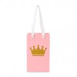 CMYK 4 Color Custom Printed Paper Bags Boutique Pink Jewellery Paper Bags for sale