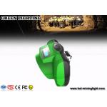 ABS meterial green Coal Mining Lights 20 hours working time 6.2Ah battery capacity for sale