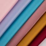 Plain YARN DYED 97% Polyester 3% Spandex  Shiny Luxury Satin Fabric for sale