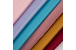 China Plain YARN DYED 97% Polyester 3% Spandex  Shiny Luxury Satin Fabric supplier