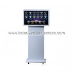 32 Inch Indoor Retail Android 7.1 PCAP Touch Screen Display Kiosk with Wheels and Wifi Network for sale
