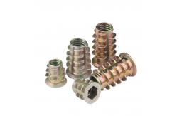 China Zinc Alloy Threaded Furniture Wood Insert Nuts Countersunk Head supplier