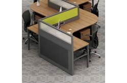 China 4 Seater Office Workstation Desks Thickness 30mm Cubicle Partition supplier