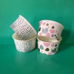 250ml Volume Paper Ice Cream Cups 230g-380g Gsm Ideal for Serving Delicious Ice Cream for sale