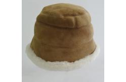 China Fashion Ladies Merino Shearling Sheepskin Lamb fur bucket hat supplier