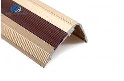 China Non Slip Aluminium Stair Nosing Edge Trim CQM Approved 3.0m Length supplier