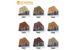 China Imitation Wood Grain 6061 Aluminum Square Pipe For Wall Ceiling supplier