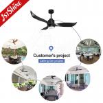 Dc Circuit 60W Remote Control Ceiling Fan Home 3 Abs Plastic Fan Blades