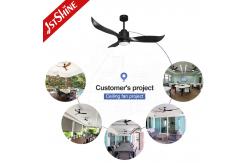 China Dc Circuit 60W Remote Control Ceiling Fan Home 3 Abs Plastic Fan Blades supplier