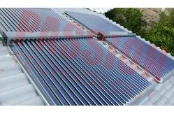 China Multi Function Vacuum Tube Solar Collector 304 Stainless Steel Double Side Manifold supplier