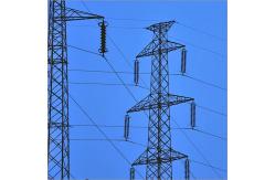 China Polygonal Conical 220kv River Crossing Lattice Steel Tower supplier