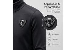 China Custom Glossy Silicone Transfer Label for Sportswear and Fashion supplier